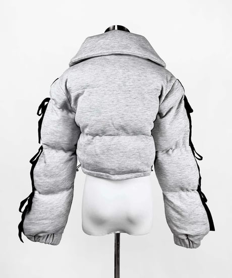 《リボンダウンセットアップ》トップス GRAY