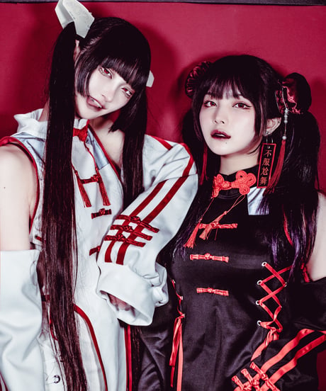 《China-Jerseylolita Setup》トップス（Black）