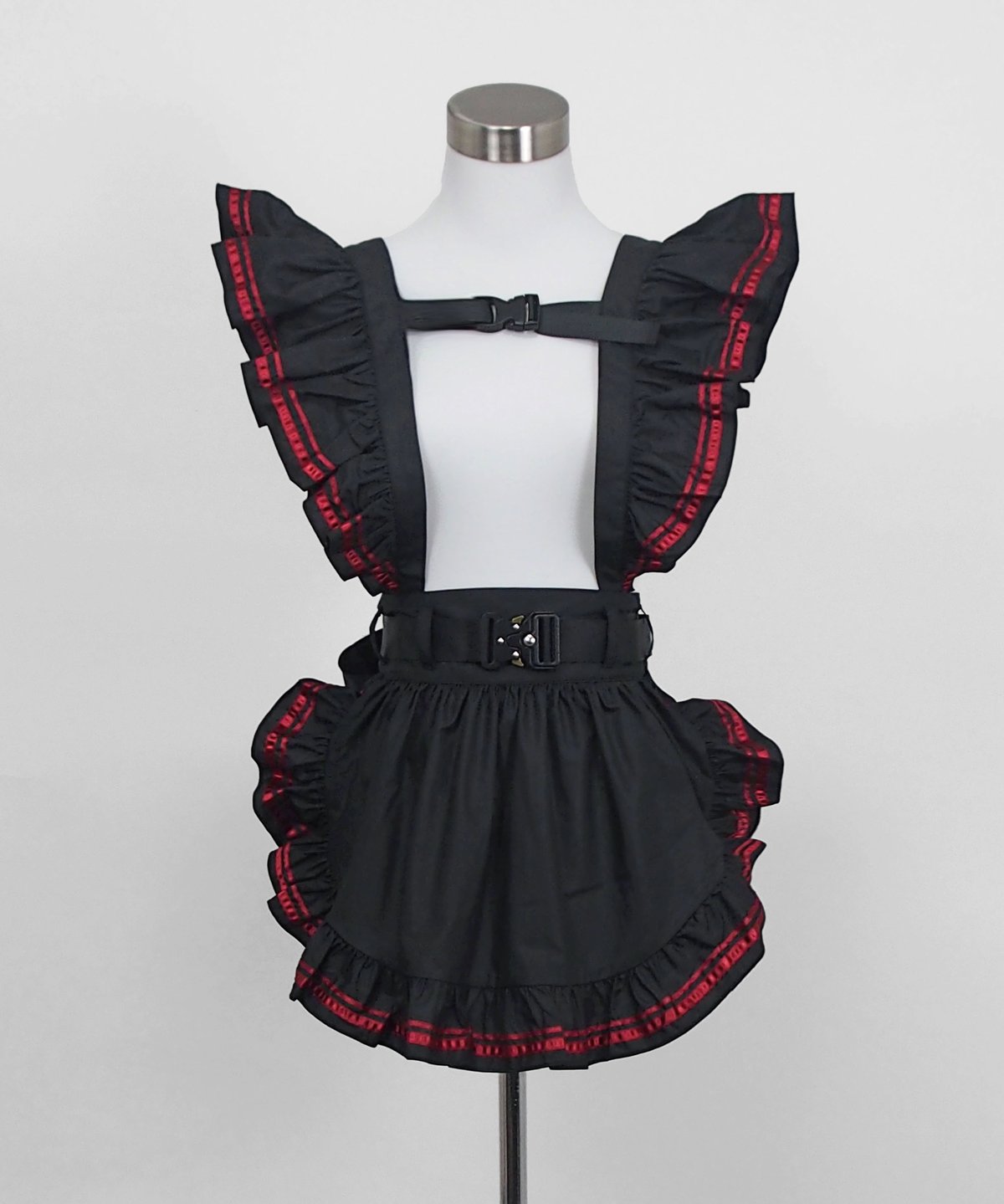 サイバーラインストリートメイド HIDOLATRAL THEODOL サイバーメイドエプロン》BLACK×RED | HIDOLATRAL THEODOL