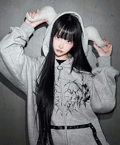 《メタルエンジェルジップパーカー》GRAY