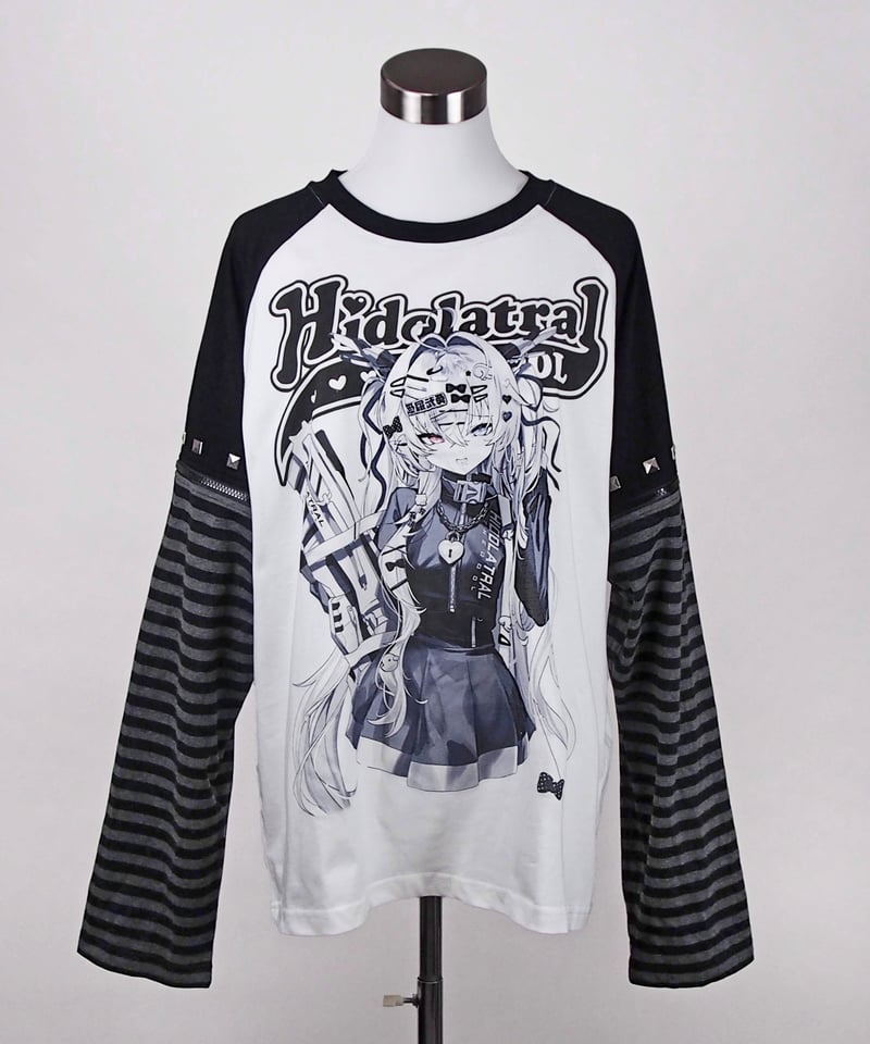 3wayイラストラグランTシャツ》GRAY BORDER | HIDOLATRAL THEODOL 3wayイラストラグランTシャツ》GRAY BORDER | HIDOLATRAL THEODOL