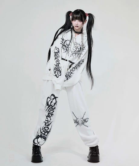 《メタルエンジェルロングパンツ》WHITE
