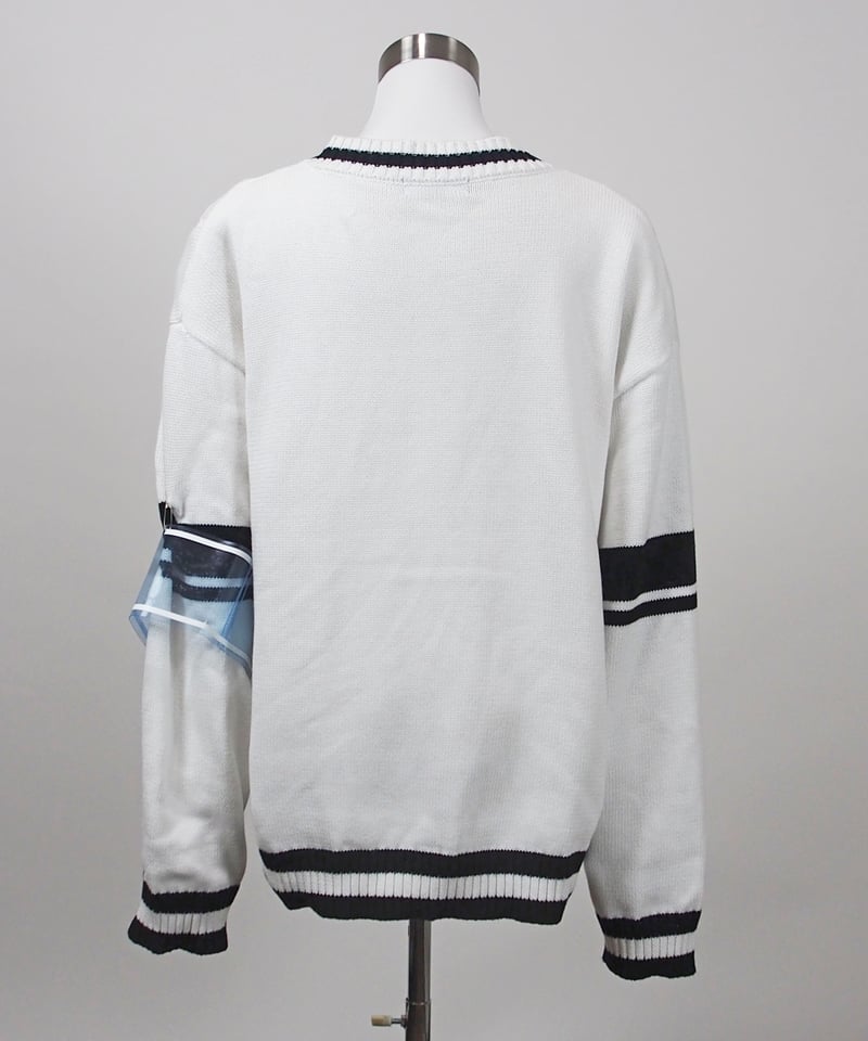 【dimmoire】 学園セーター White dimmoire】 学園セーター White