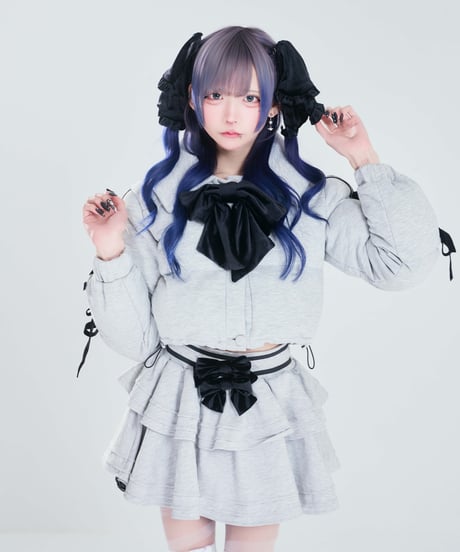 《リボンダウンセットアップ》ボトムス GRAY