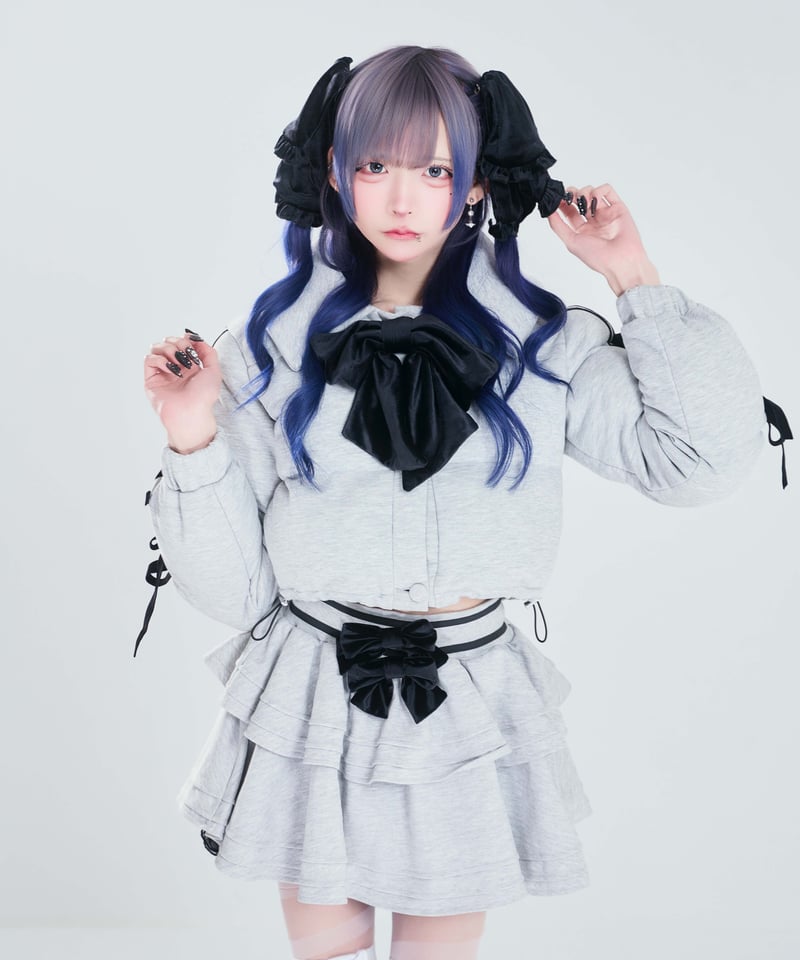 リボンダウンセットアップ》ボトムス GRAY | HIDOLATRAL THEODOL