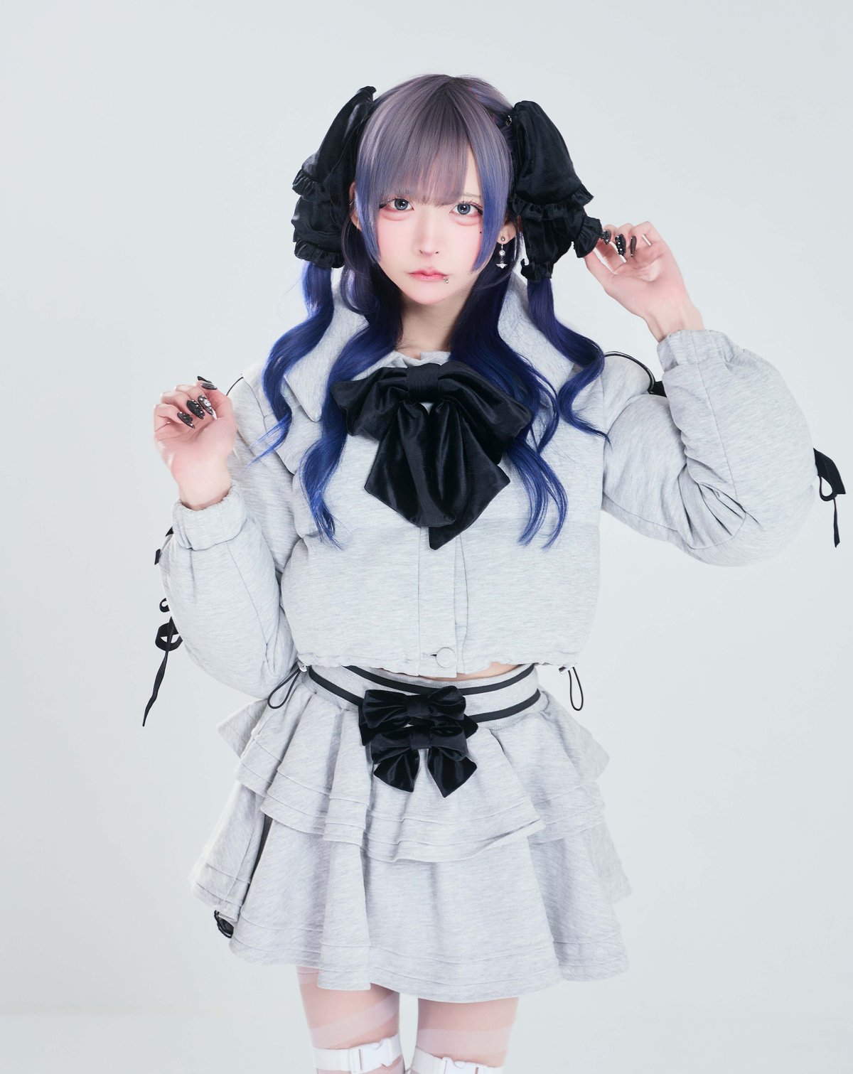 リボンダウンセットアップ》ボトムス GRAY | HIDOLATRAL THEODOL