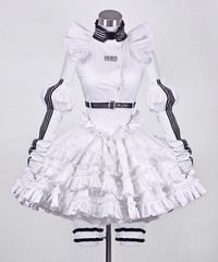 2段フリルコルセットスカート》WHITE | HIDOLATRAL THEODOL