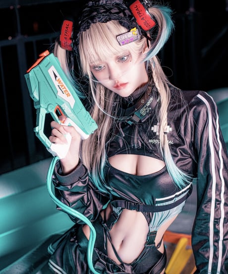 《サイバージャージスイムウェア/レオタード 》BLACK