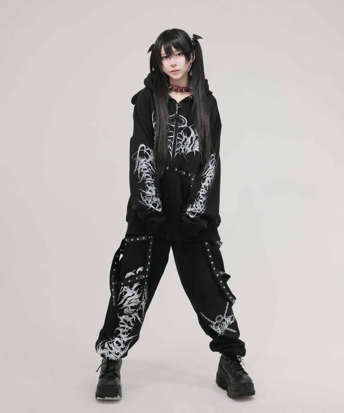 メタルエンジェルロングパンツ》BLACK | HIDOLATRAL THEODOL