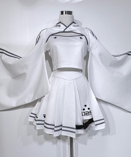 《機械少女着物ジャージセットアップ》WHITE