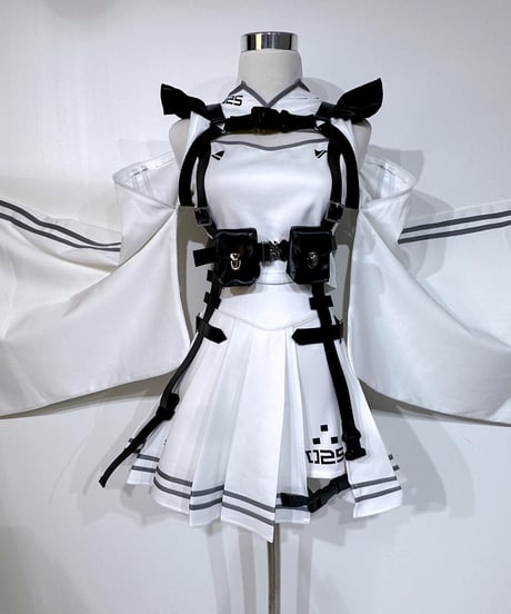 《機械少女着物ジャージセットアップ》WHITE