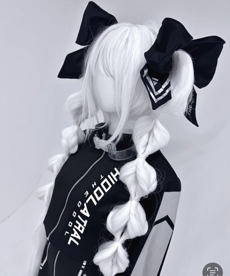 《CyberJerseyシリーズ》クソデカリボンクリップ(BLACK)