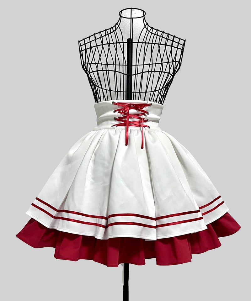 China-Jerseylolita Setup》スカート（White） | HIDOLAT