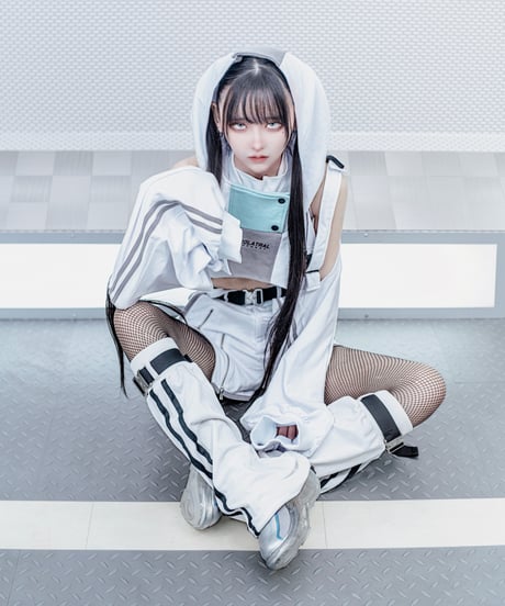 《スポーツショートパーカー》WHITE