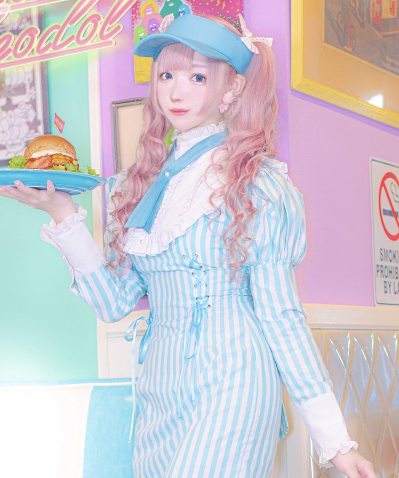 DinerMaid Onepiece (サックス) | HIDOLATRAL THEODOL