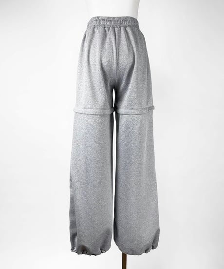 《ブランドロゴジャージ2wayパンツ》GRAY