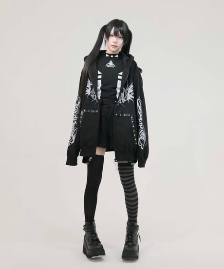 《メタルエンジェルショートパンツ》BLACK