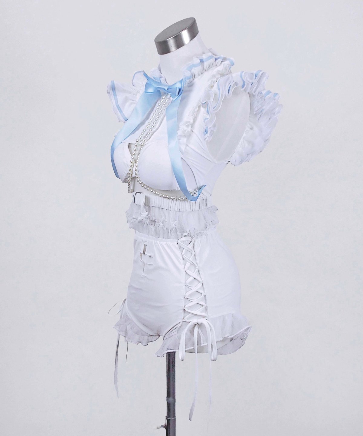 テオドール Hidolatral サイバー 水着 セット　ホワイト サイバージャージスイムウェア/レオタード 》WHITE | HIDOLATRAL