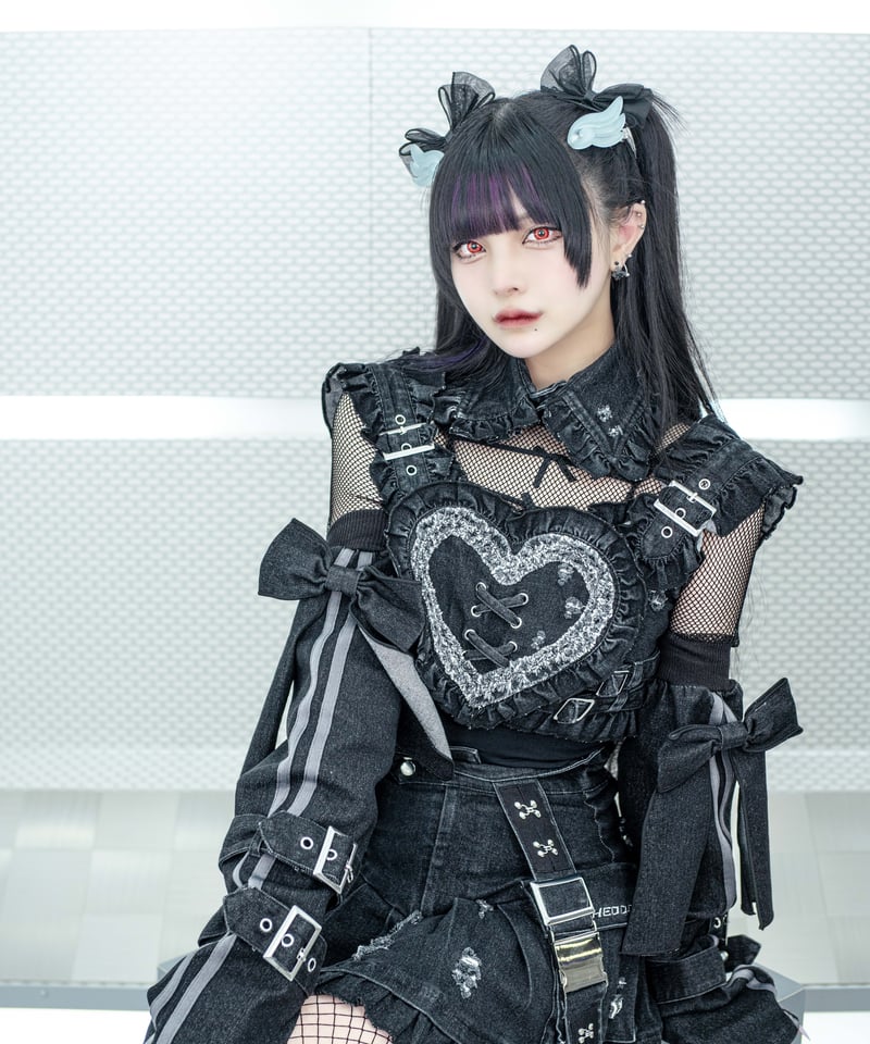 ハンドメイドリボンアームカバー ブラック ロングタイプ UV ハンドメイドリボンアームカバー ブラック ロングタイプ UV