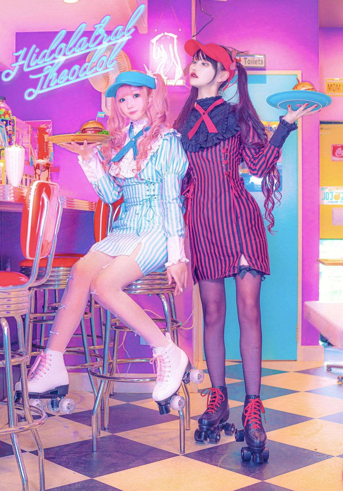 DinerMaid Onepiece (サックス) | HIDOLATRAL THEODOL