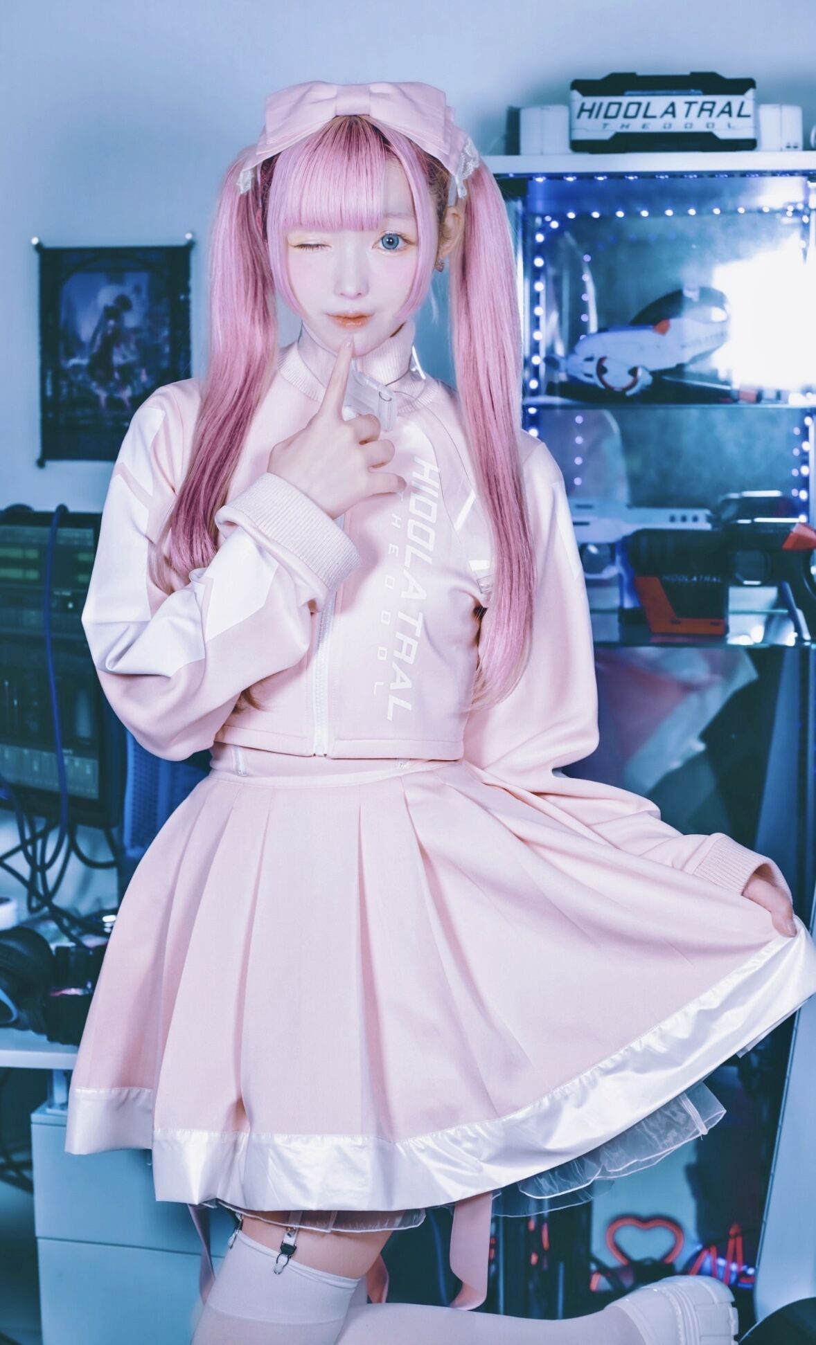サイバージャージロング-Pants-》PINK | HIDOLATRAL THEODOL