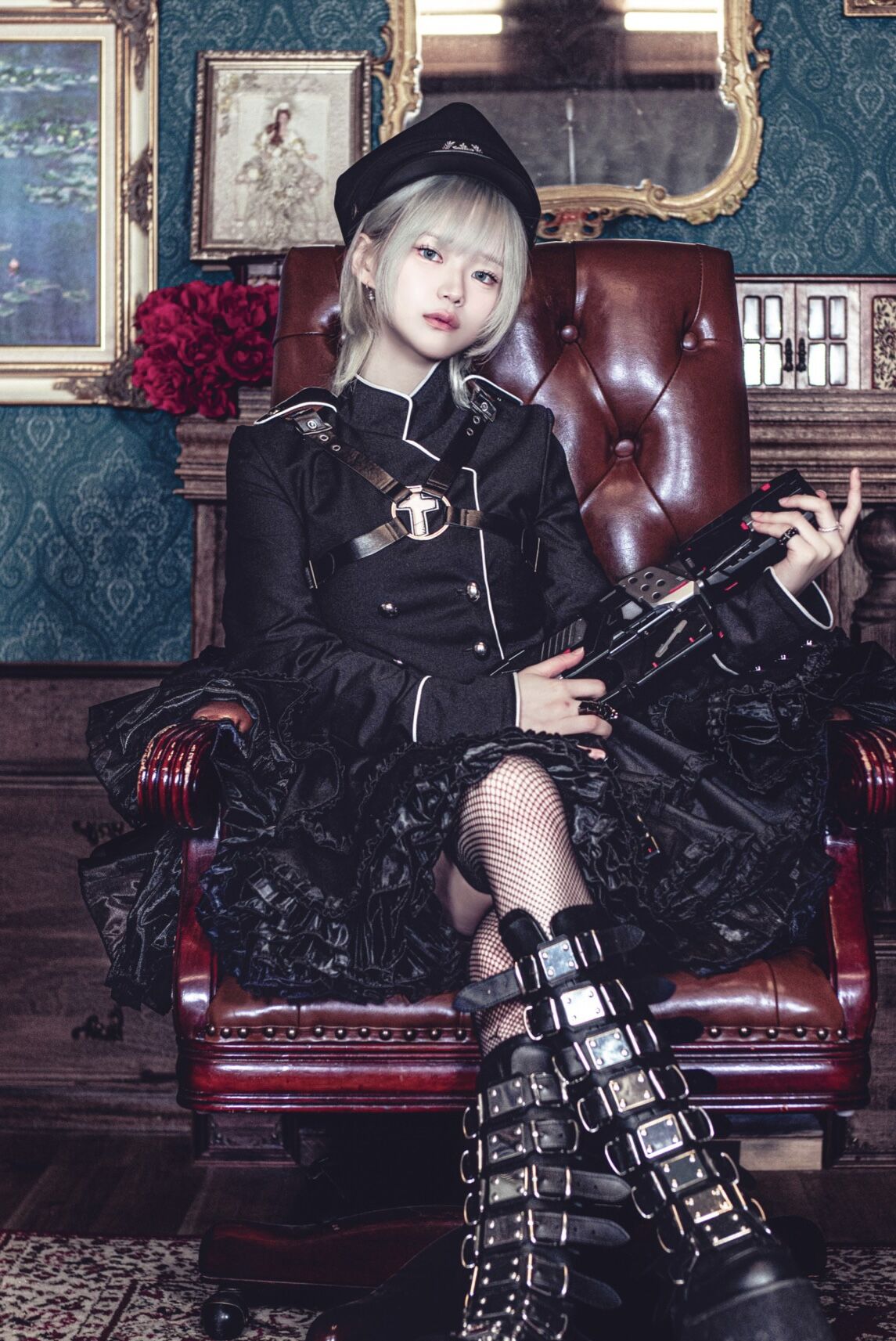 拘束十字架軍服ジャケット》BLACK | HIDOLATRAL THEODOL