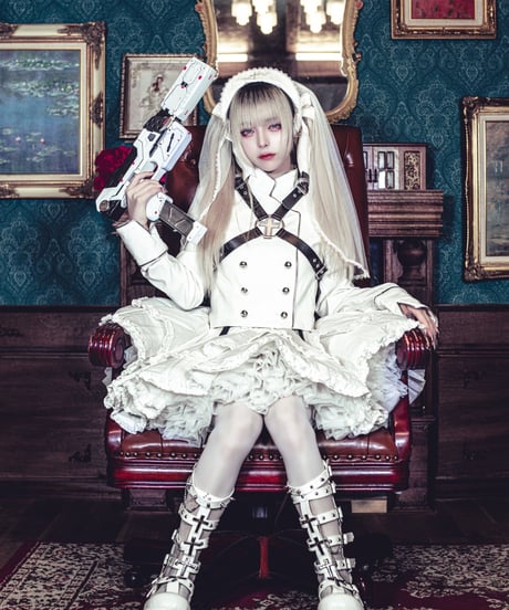 《拘束十字架軍服ジャケット》WHITE