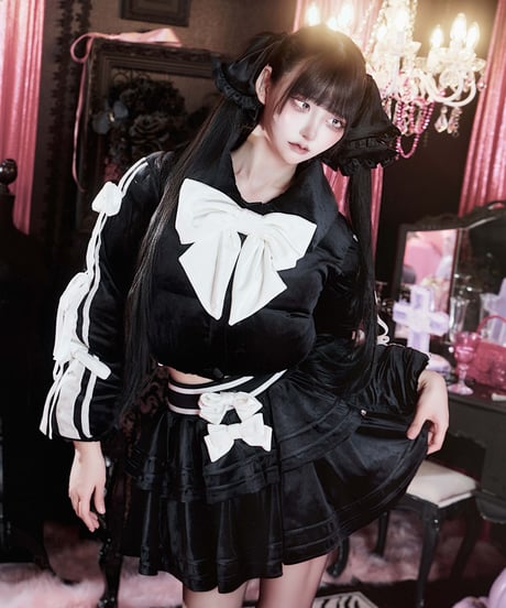 《リボンダウンセットアップ》ボトムス BLACK