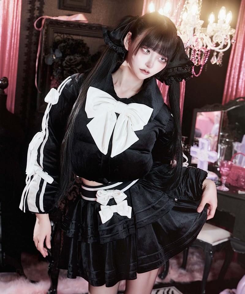 リボンダウンセットアップ》ボトムス BLACK | HIDOLATRAL THEODOL