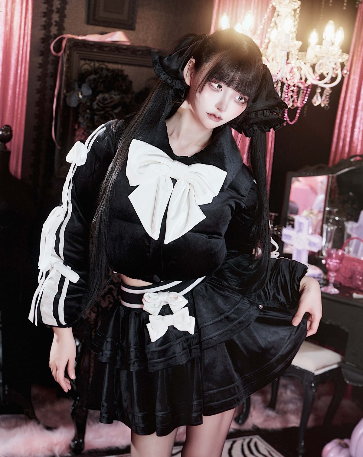 リボンダウンセットアップ》ボトムス BLACK | HIDOLATRAL THEODOL