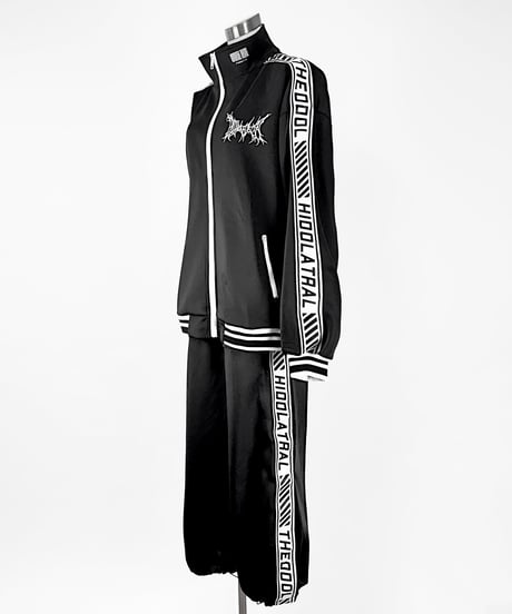 《ブランドロゴジャージトップス》BLACK