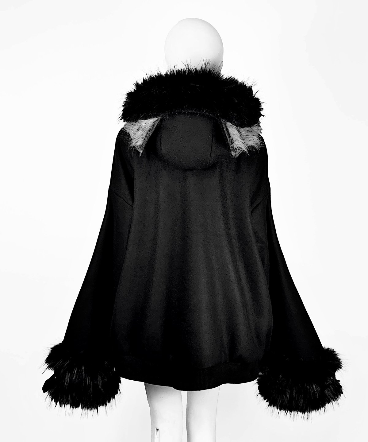 オオカミファーコート》BLACK | HIDOLATRAL THEODOL