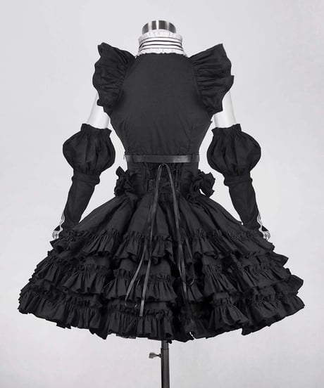 《ジャージロリィタドレスセット》BLACK