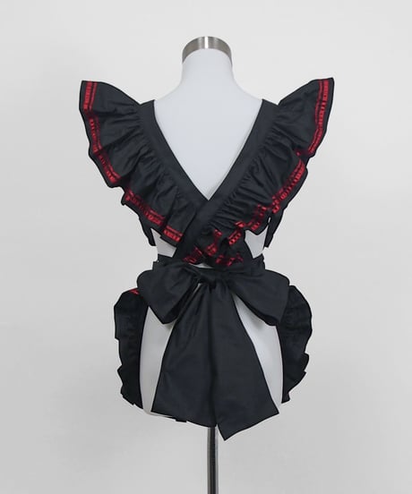 《サイバーメイドエプロン》BLACK×RED