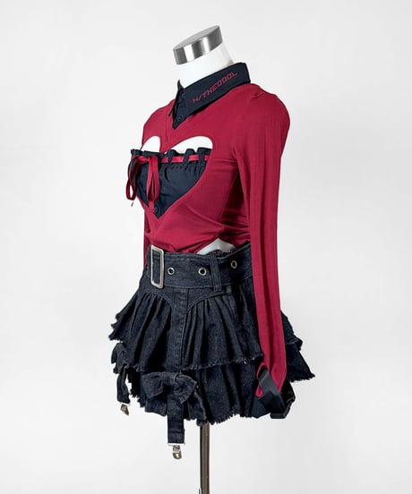 《ハート胸空きニット》BLD