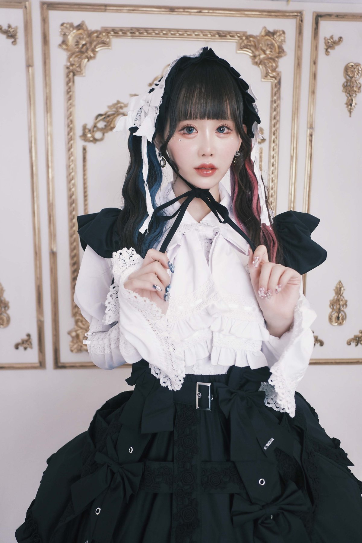 HIDOLATRAL THEODOL スカート ローズレースクリノリンスカート》BLACK | HIDOLATRAL THEODOL