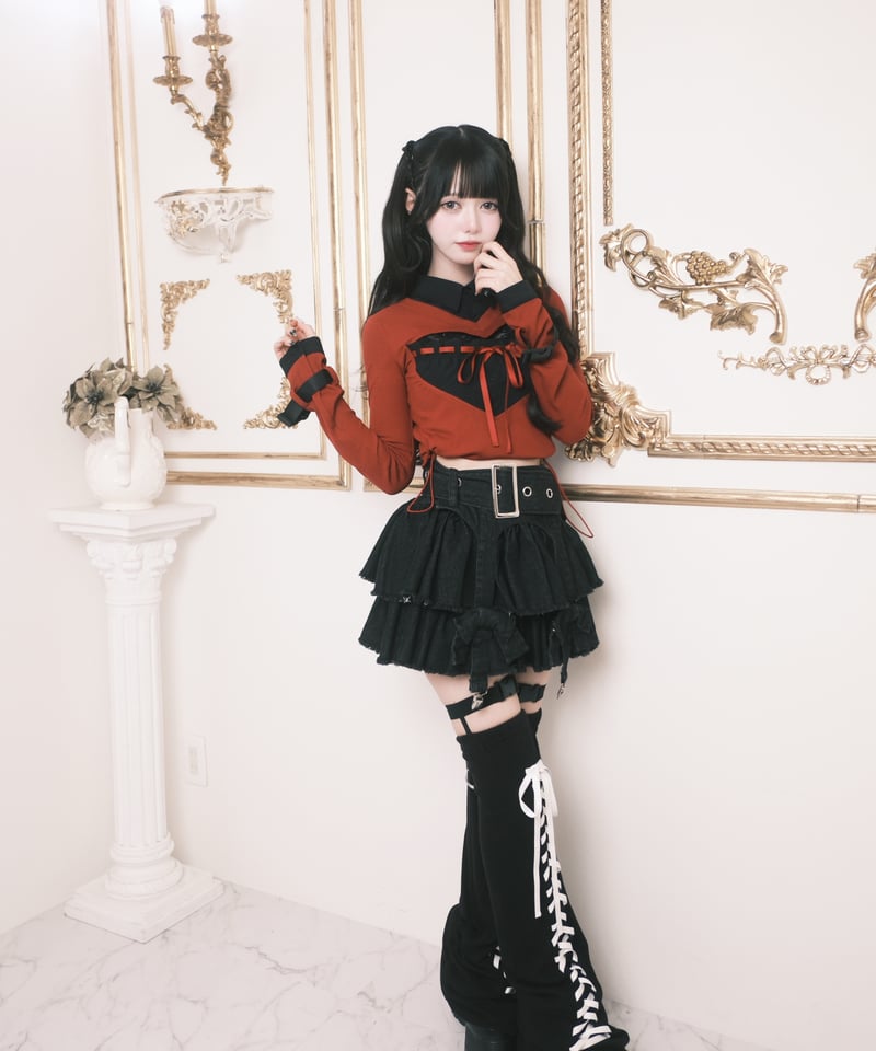 ニーハイブーツレッグウォーマー》BLACK | HIDOLATRAL THEODOL
