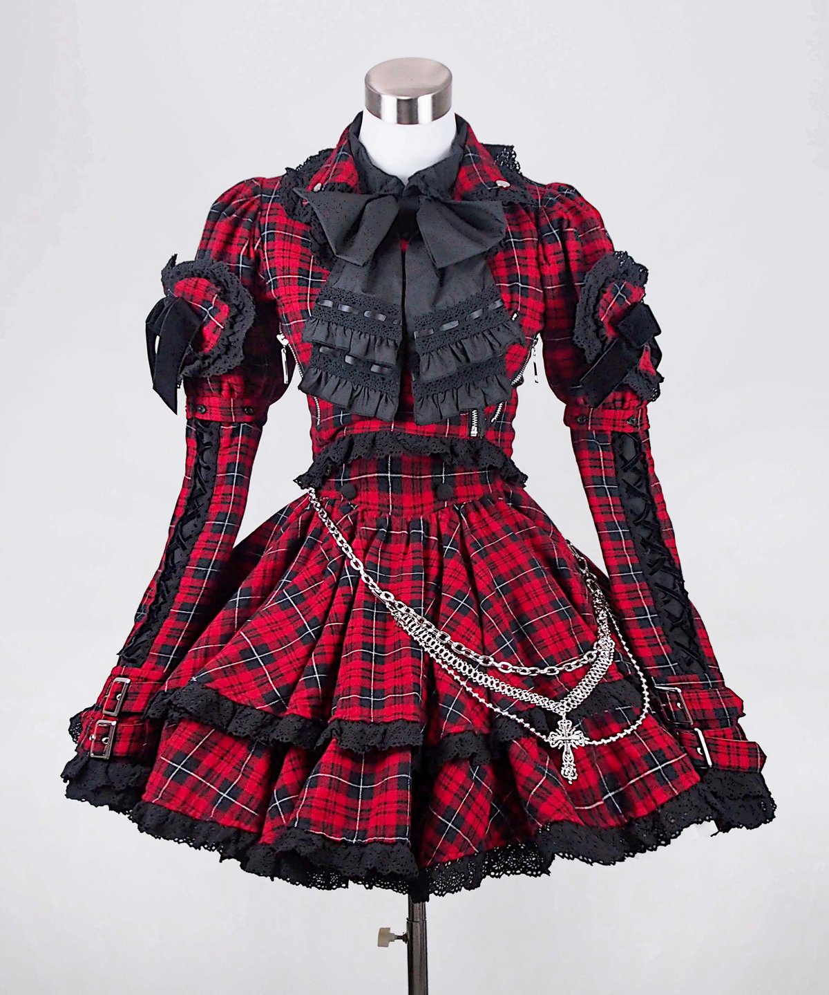 HIDOLATRAL THEODOL 2段フリルコルセットスカート ゴスロリ fit=scale-down,w=1200