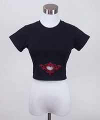 再販《ダメージショート猫耳パーカー》BLACK | HIDOLATRAL THEODOL