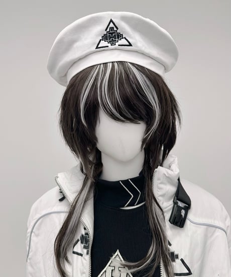 《ブランドロゴベレー帽》WHITE