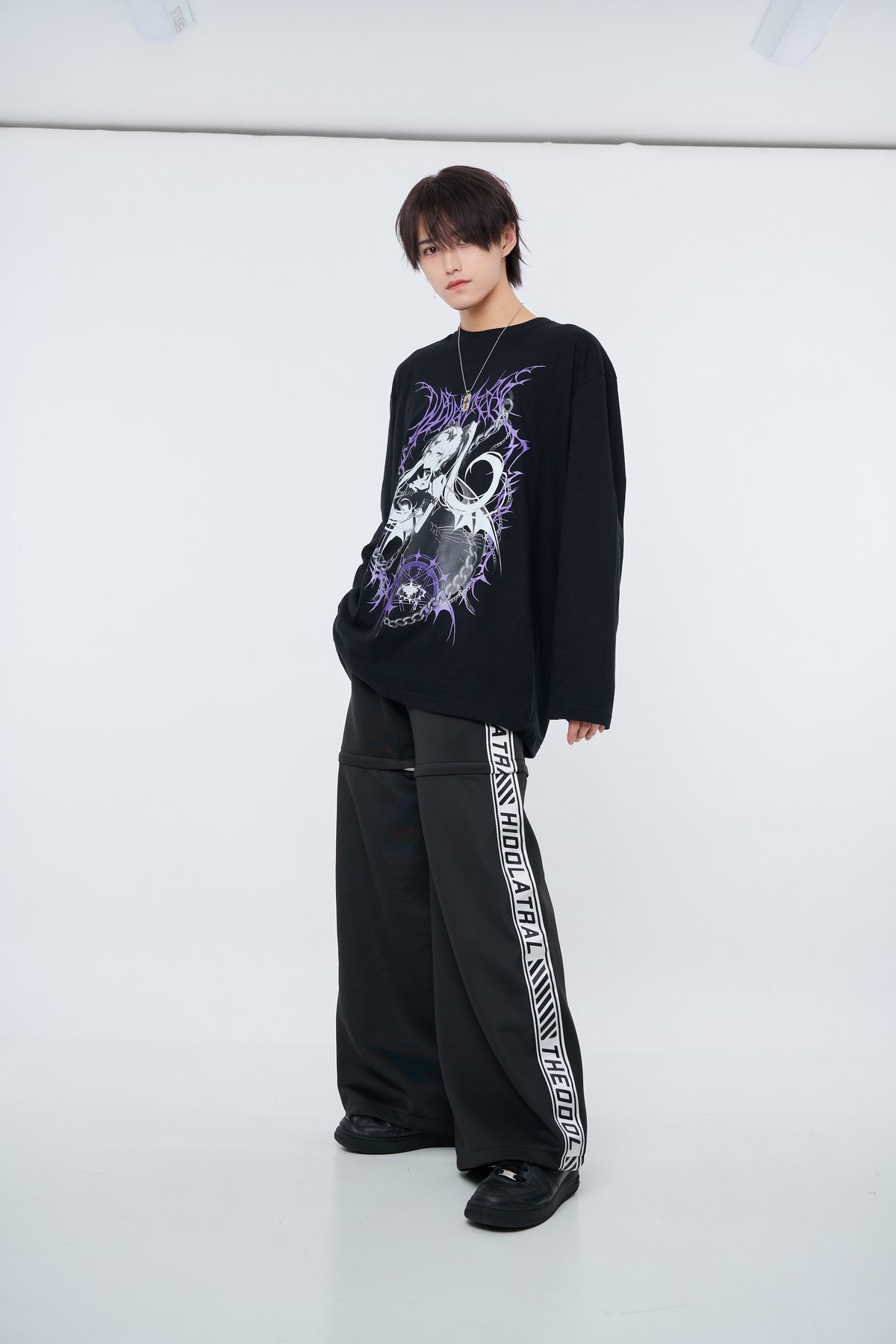 HIDOLATRAL THEODOL rurudoイラストロンT BLACK 再販《rurudoイラストロンT》BLACK | HIDOLATRAL THEODOL