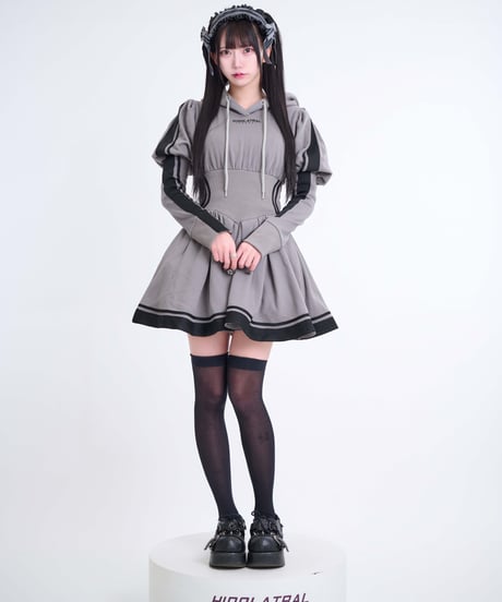 《ジャージロリィタパーカーOP》GRAY