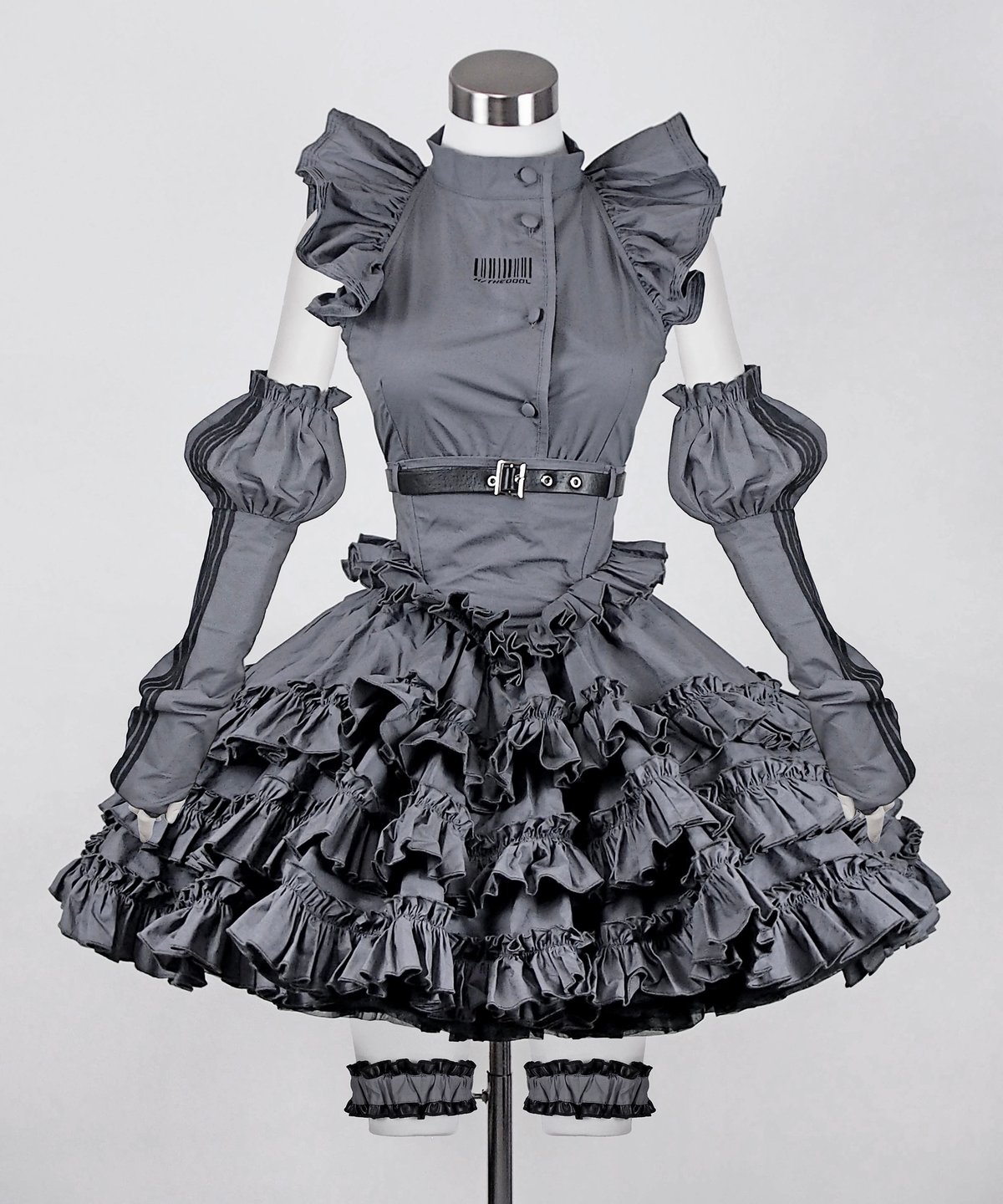 イドラタールテオドール ジャージロリィタパーカーワンピース ジャージロリィタパーカーOP》BLACK | HIDOLATRAL THEODOL