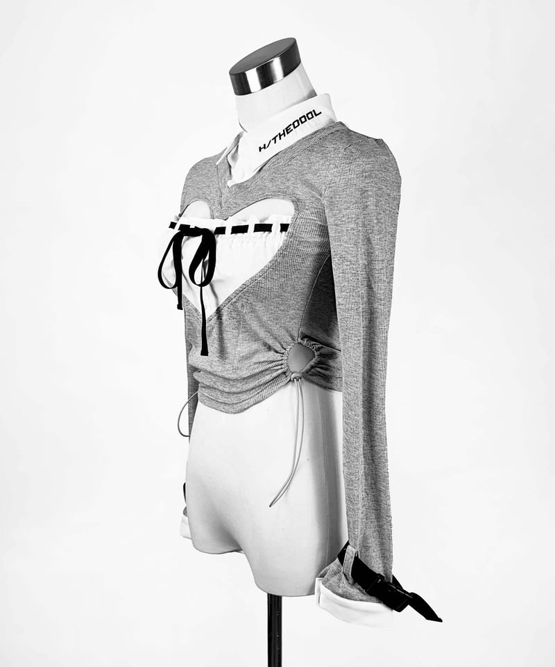 ハート胸空きニット》GRAY | HIDOLATRAL THEODOL