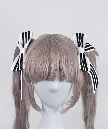 《リボンジャージヘッドドレス》WHITE