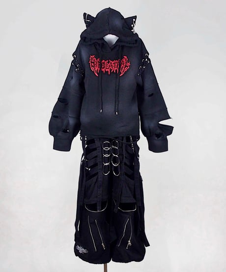 《ボンテージデニムパンツ》BLACK