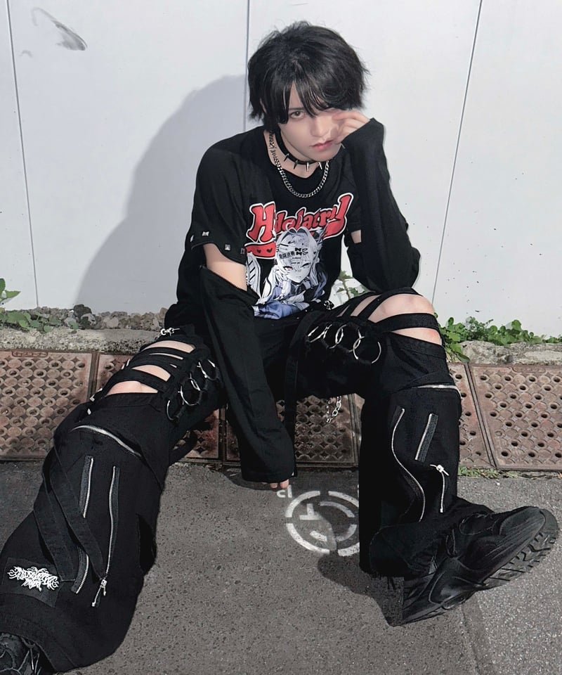 ボンテージデニムパンツ》BLACK | HIDOLATRAL THEODOL ボンテージデニムパンツ》BLACK | HIDOLATRAL THEODOL