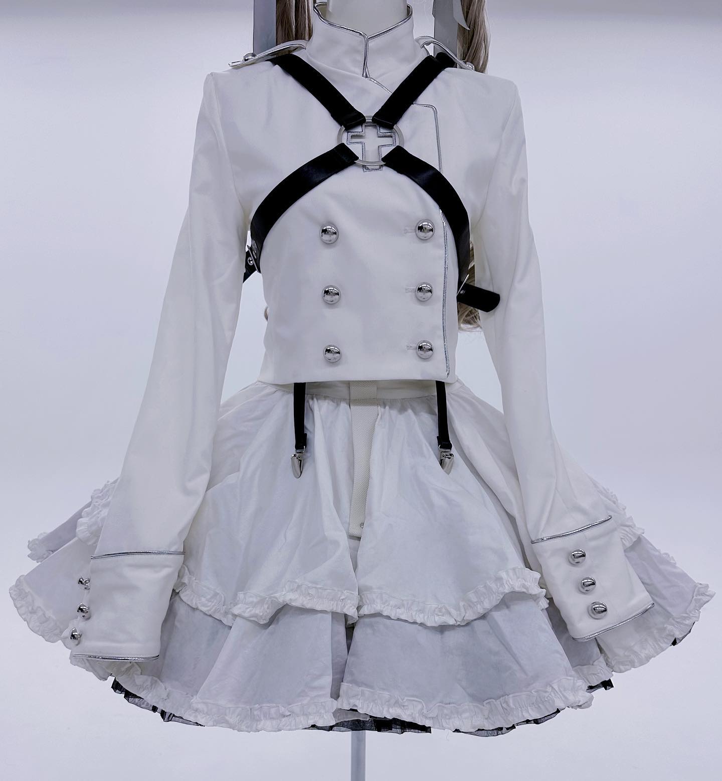 クロスハーネススカート》WHITE | HIDOLATRAL THEODOL