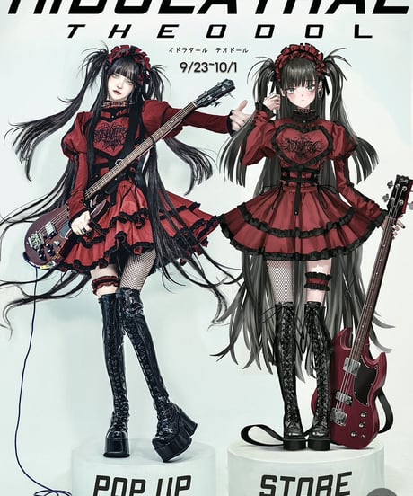 《メタルドールブラウス》RED