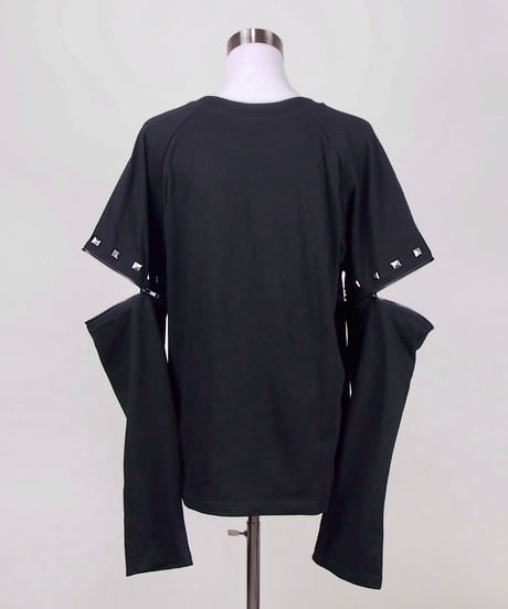《3wayイラストラグランTシャツ》BLACK